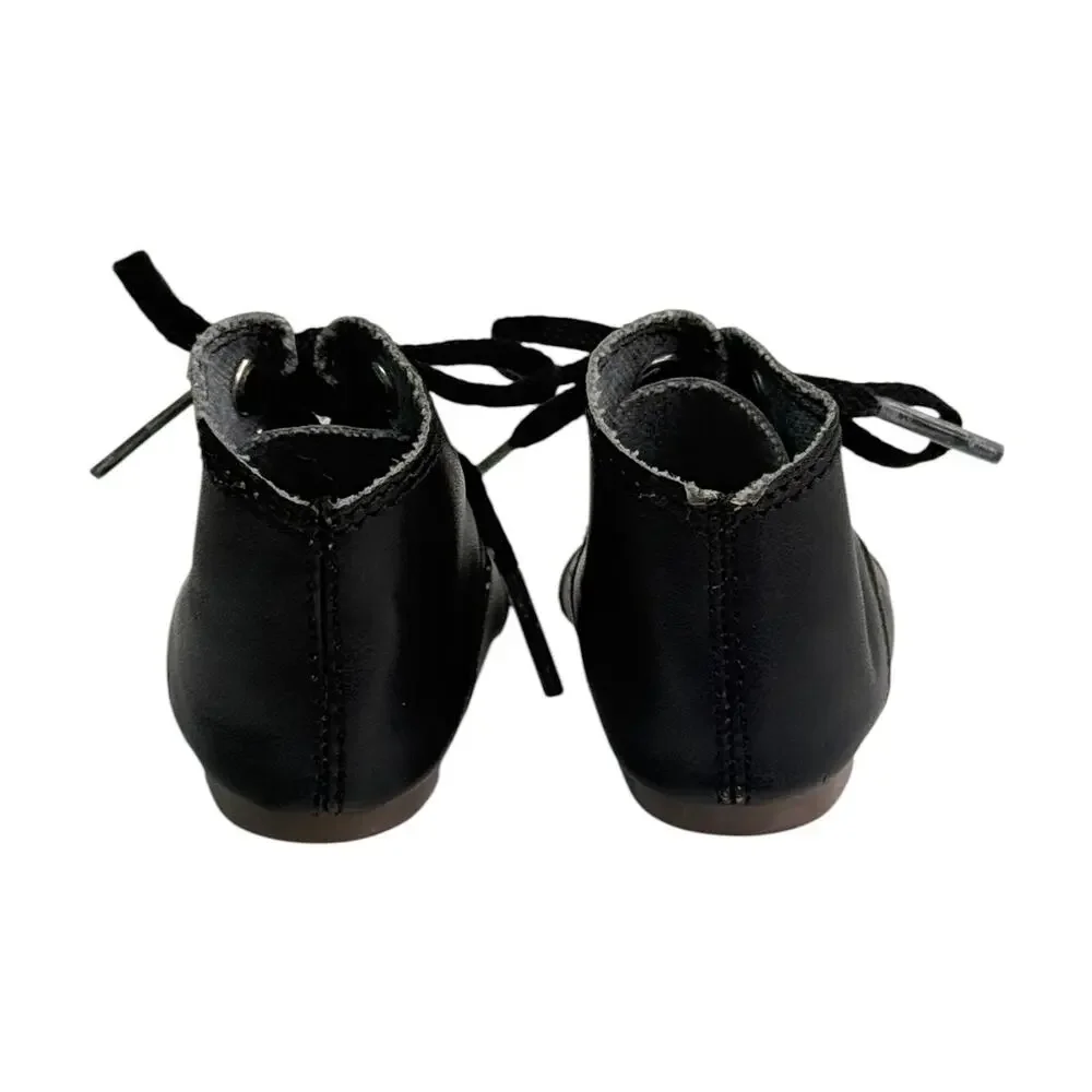 American Girl Addy Boots Meet Outfit Accessory Black Doll Shoes Lace Up Kirsten
